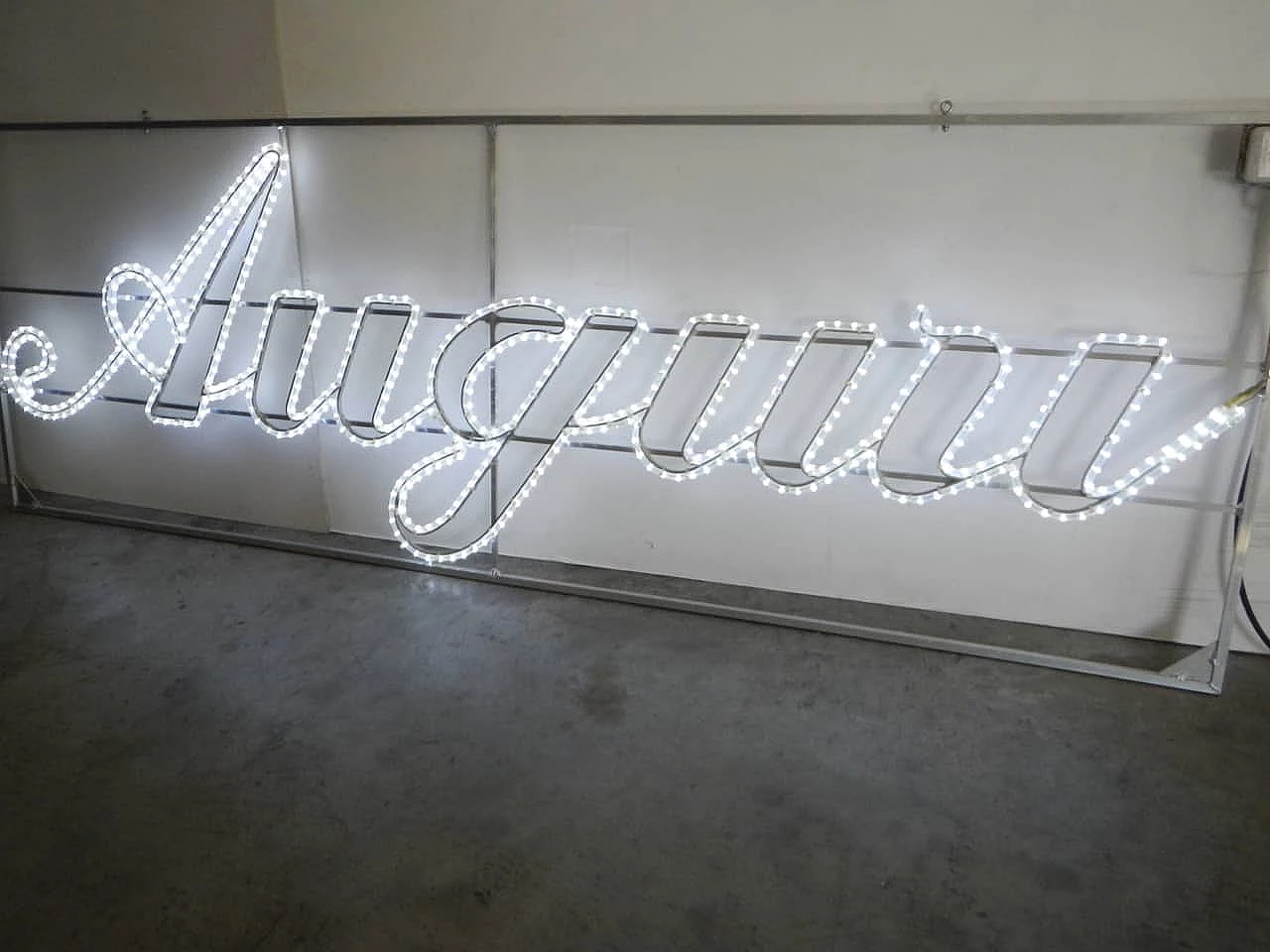 Auguri lighted sign, 1970s 4