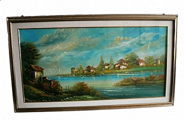 Armando Ballanti, Landscape, oil on canvas, 1970s