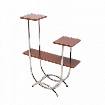 Portafiori tubolare in acciaio Bauhaus, anni '30