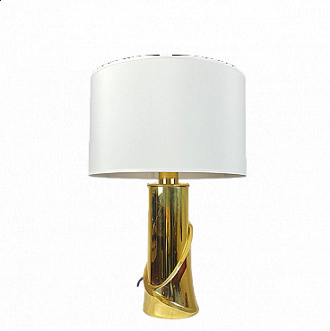 Brass lamp by Luciano Frigerio, late 20th century