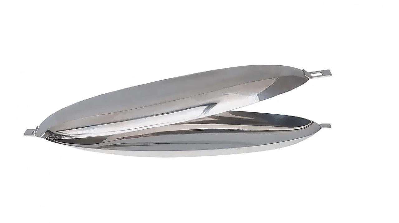 Pesciera in acciaio inox di Roberto Sambonet, anni '80 1