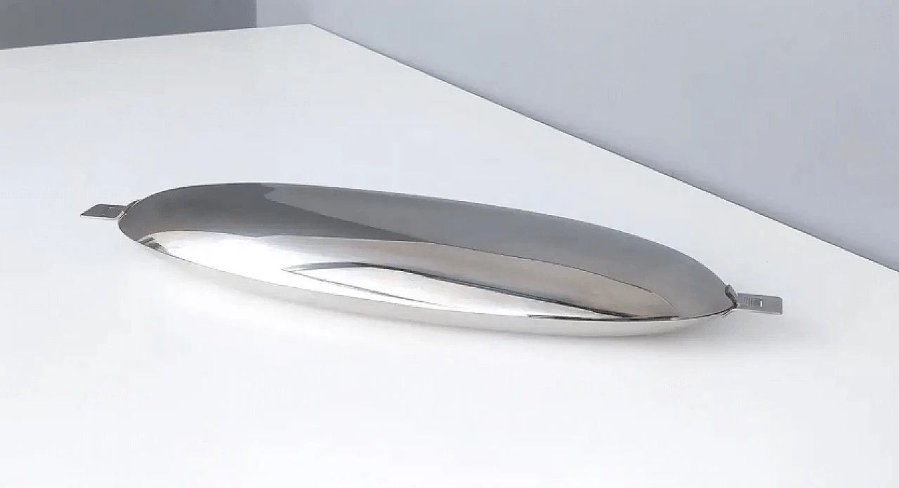 Pesciera in acciaio inox di Roberto Sambonet, anni '80 4