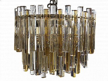 Two-tone Murano glass chandelier by Paolo Venini, 1960s