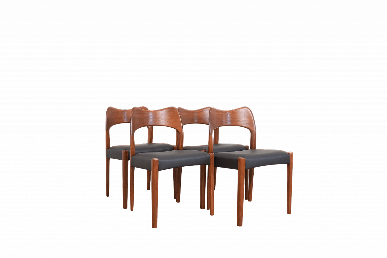 4 Chairs by Arne Hovmand-Olsen for Mogens Kold, 1960s 13