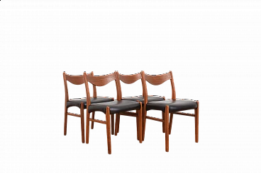 4 Chairs by Arne Wahl Iversen for Glyngøre Stolefabrik, 1960s