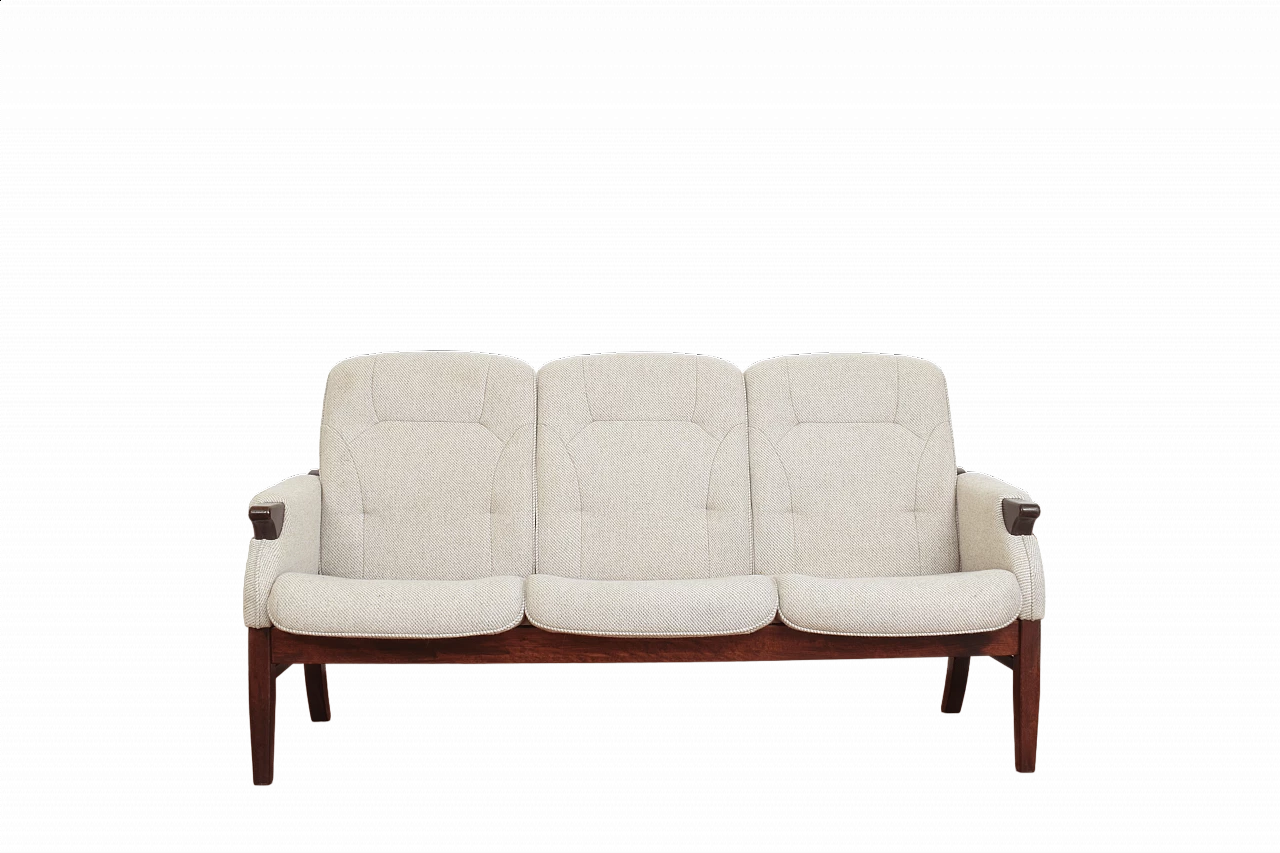 Danish mahogany-stained beech sofa, 1970s 12