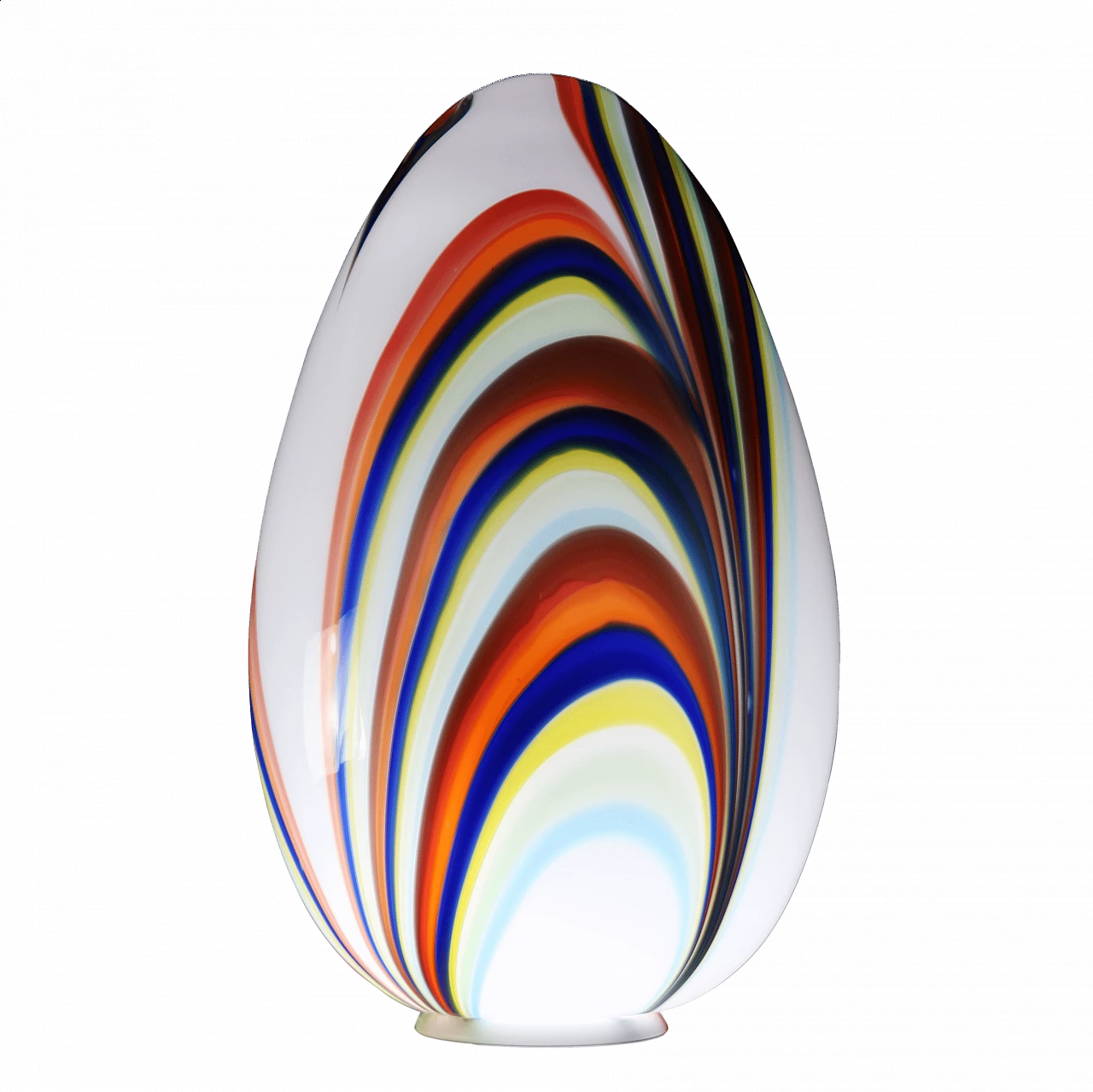 Lampada da terra in vetro di Murano multicolore 2