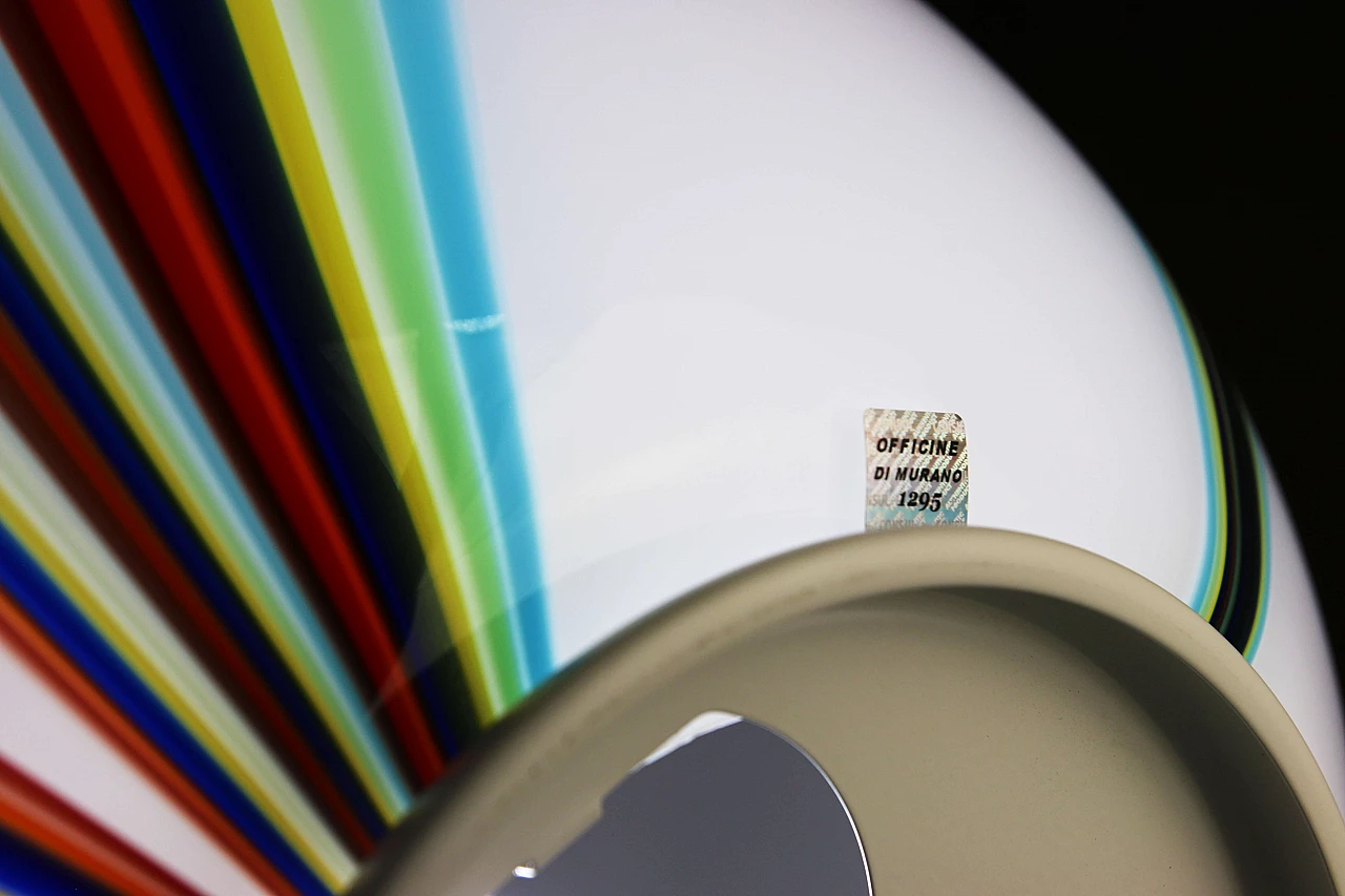 Lampada da terra in vetro di Murano multicolore 8