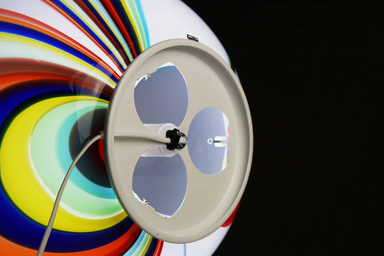 Lampada da terra in vetro di Murano multicolore 9