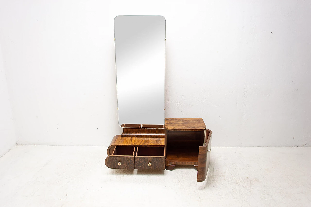 Art Deco walnut vanity table, 1930s 3