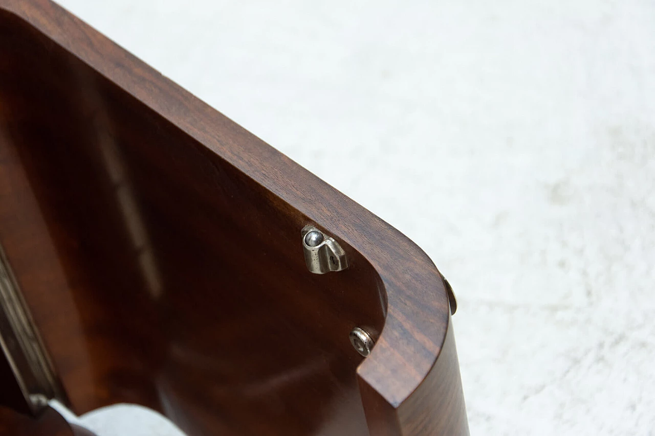 Art Deco walnut vanity table, 1930s 5