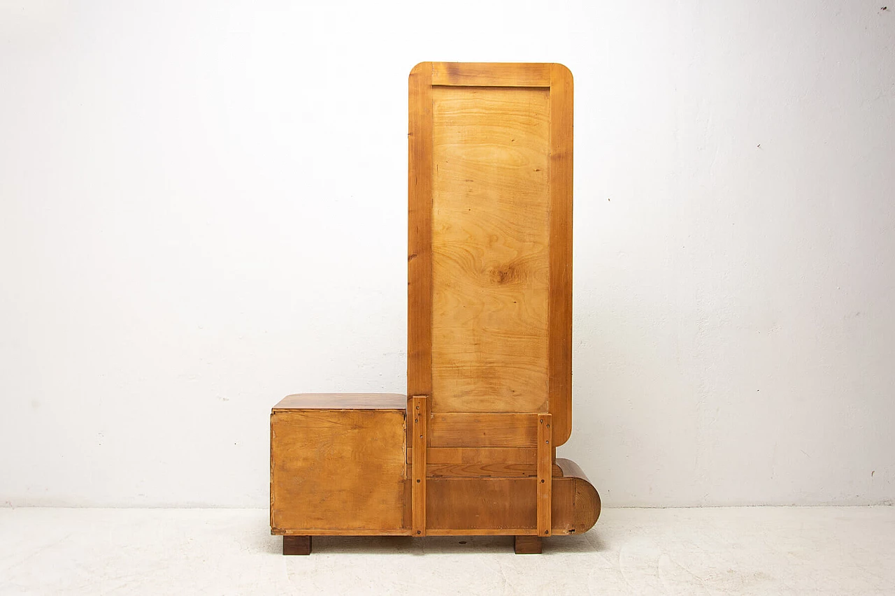 Art Deco walnut vanity table, 1930s 9