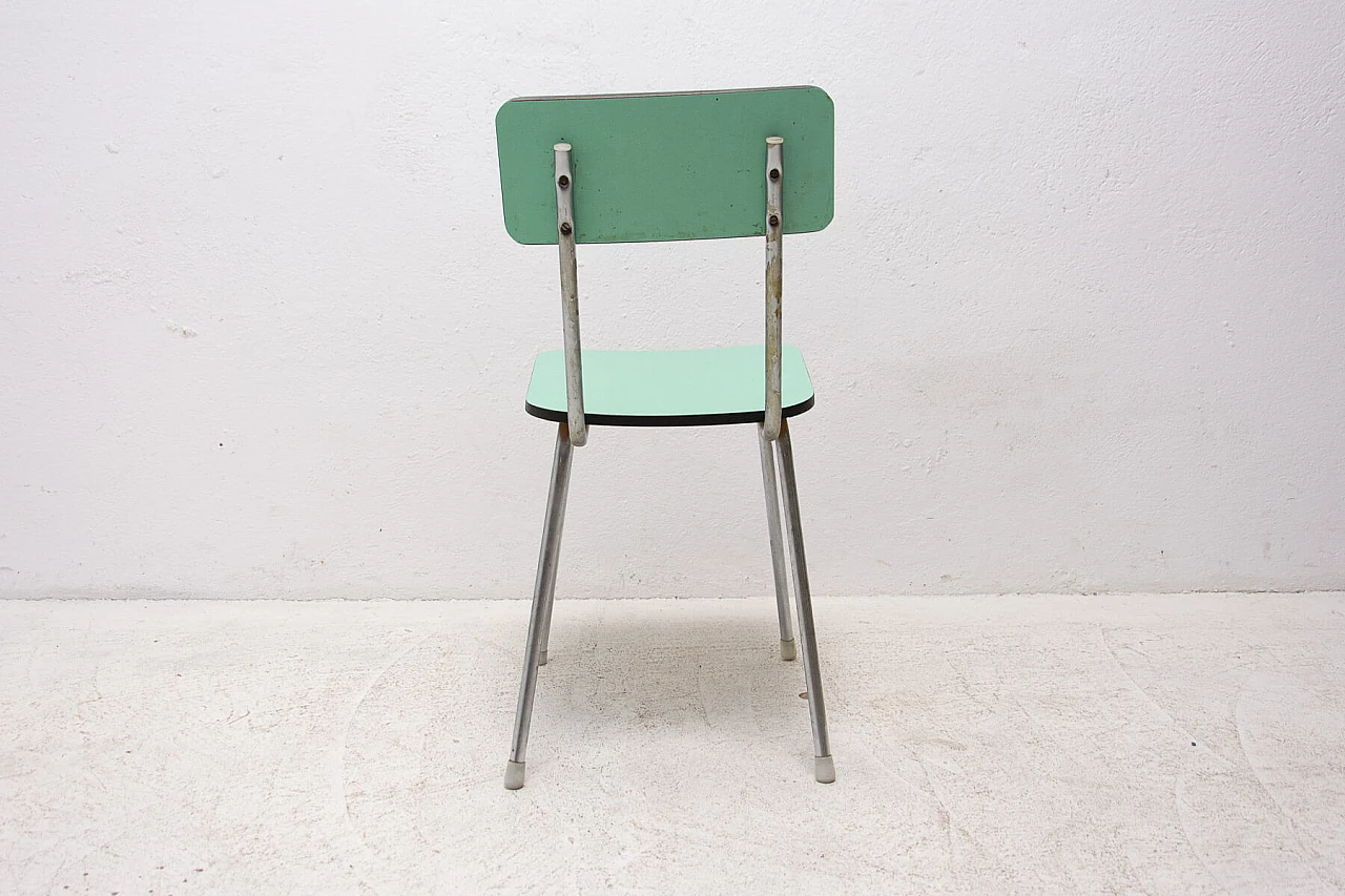 Coppia di sedie in metallo cromato e formica, anni '60 16