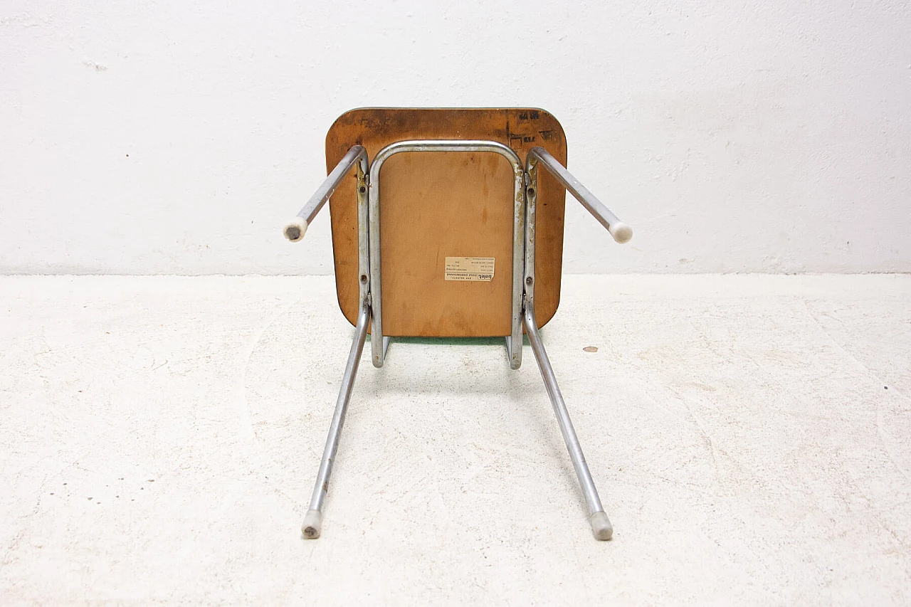 Coppia di sedie in metallo cromato e formica, anni '60 18