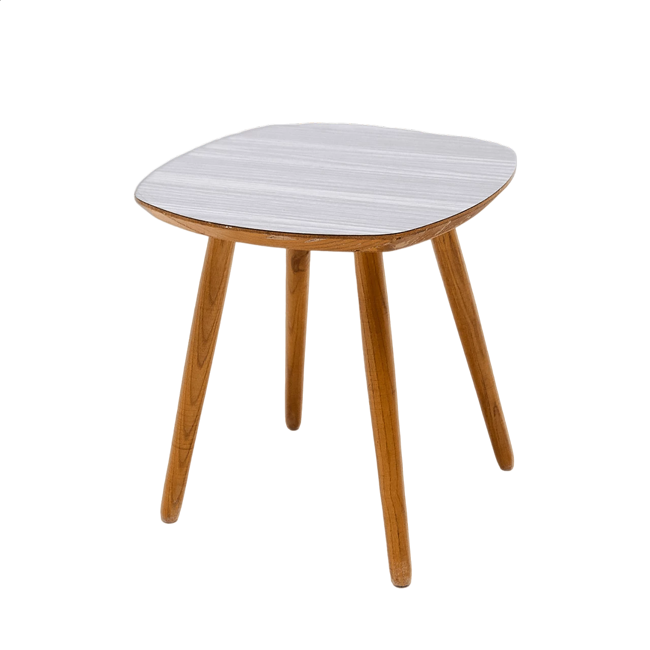 Beech and formica stool, 1960s 11