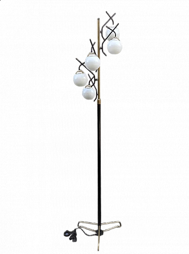 Lampada da terra a cinque luci per Stilnovo, anni '50