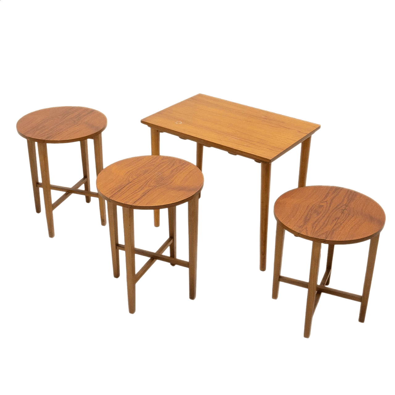 4 Nesting coffee tables by Poul Hundevad for Novy Domov, 1970s 17