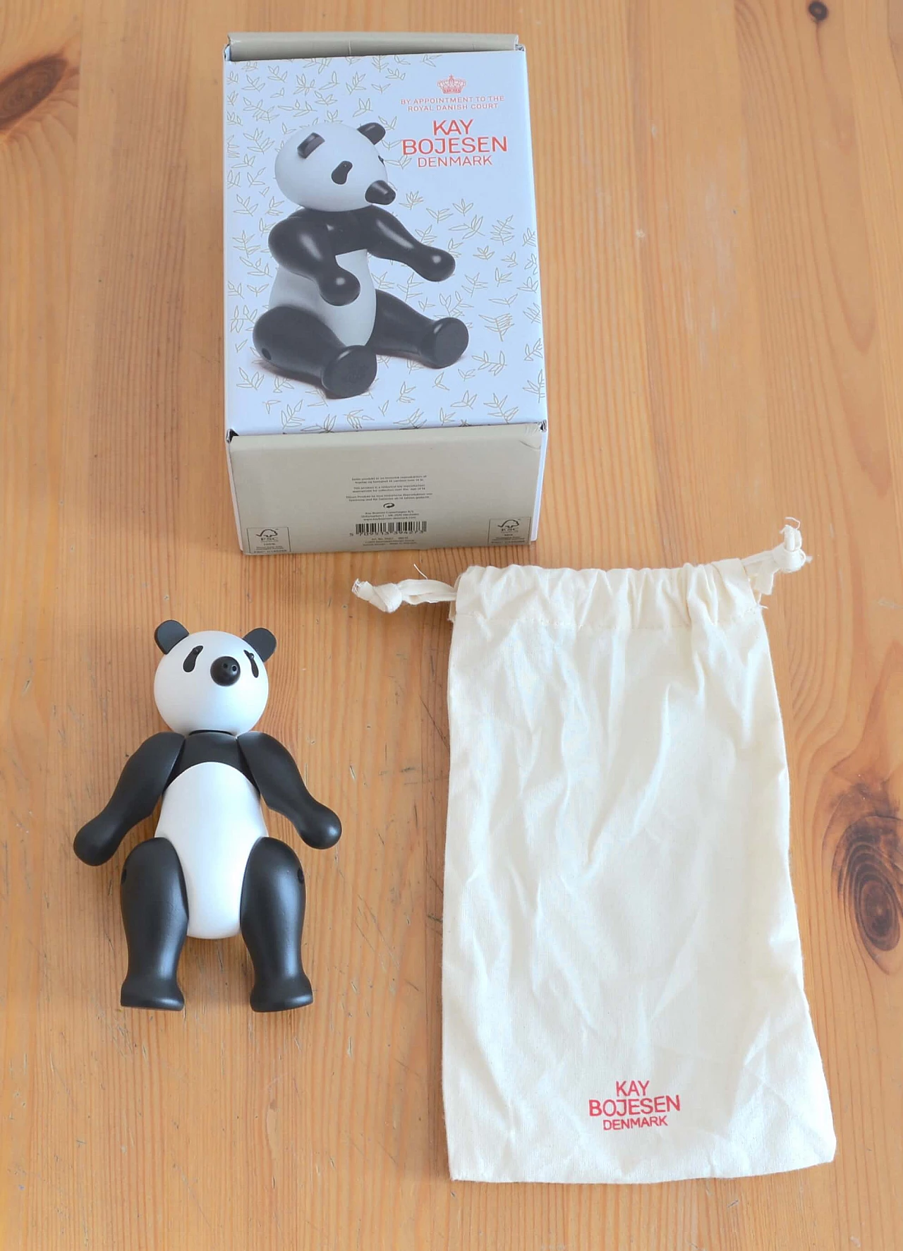 Wood Panda statuette by Kay Bojesen 1