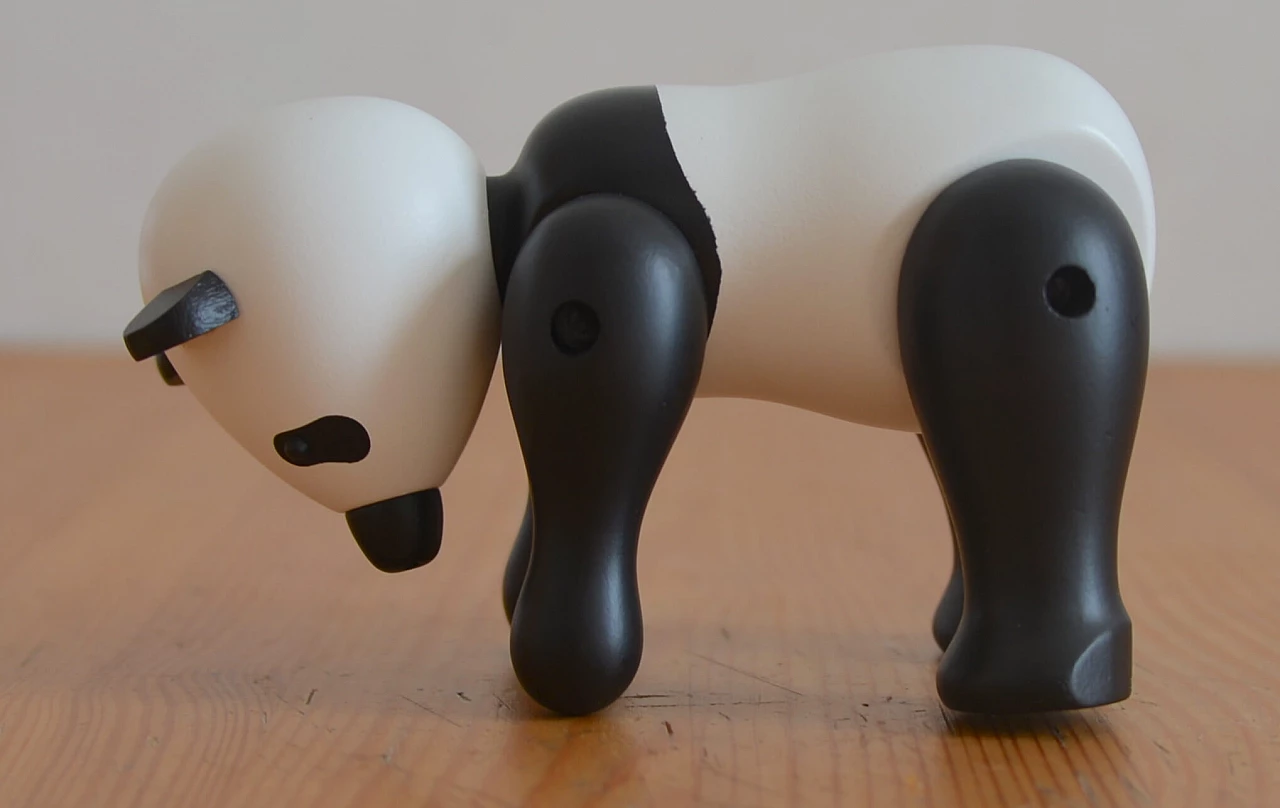 Wood Panda statuette by Kay Bojesen 8