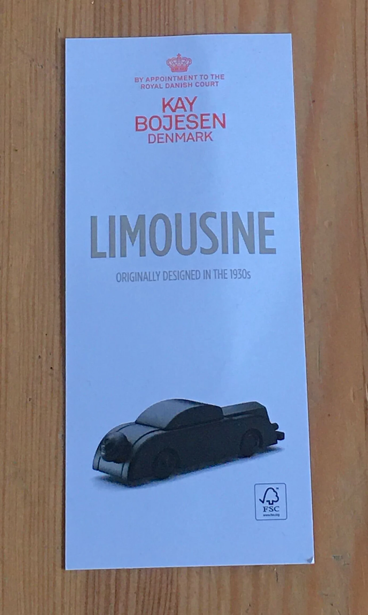 Statuetta Limousine in legno di Kay Bojesen 4