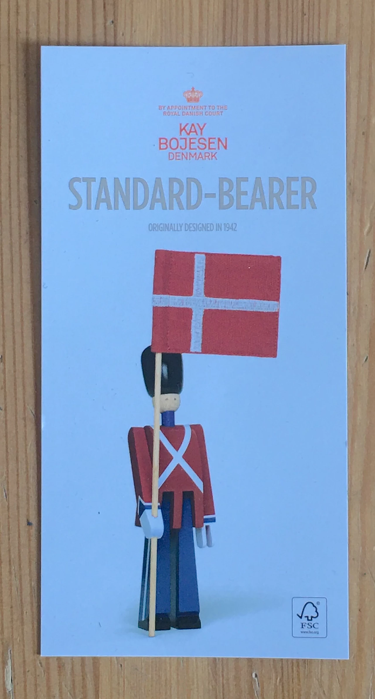 Wood Standard-bearer statuette by Kay Bojesen 4