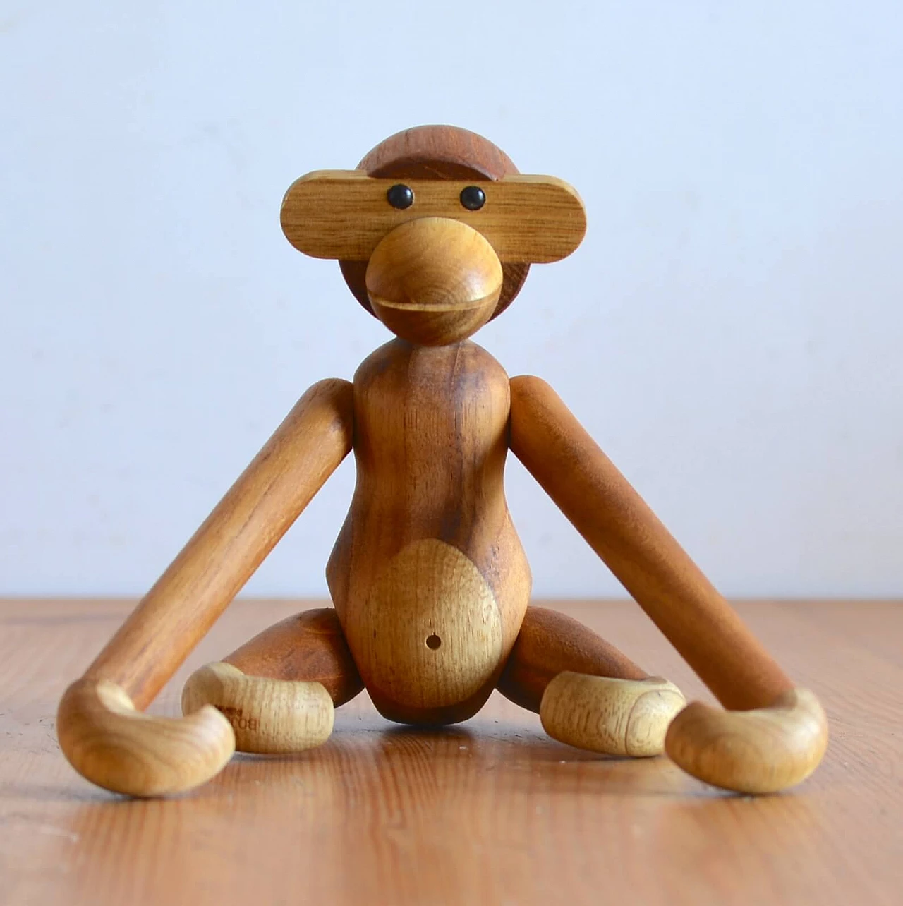 Wood Monkey statuette by Kay Bojesen, 1960s 1