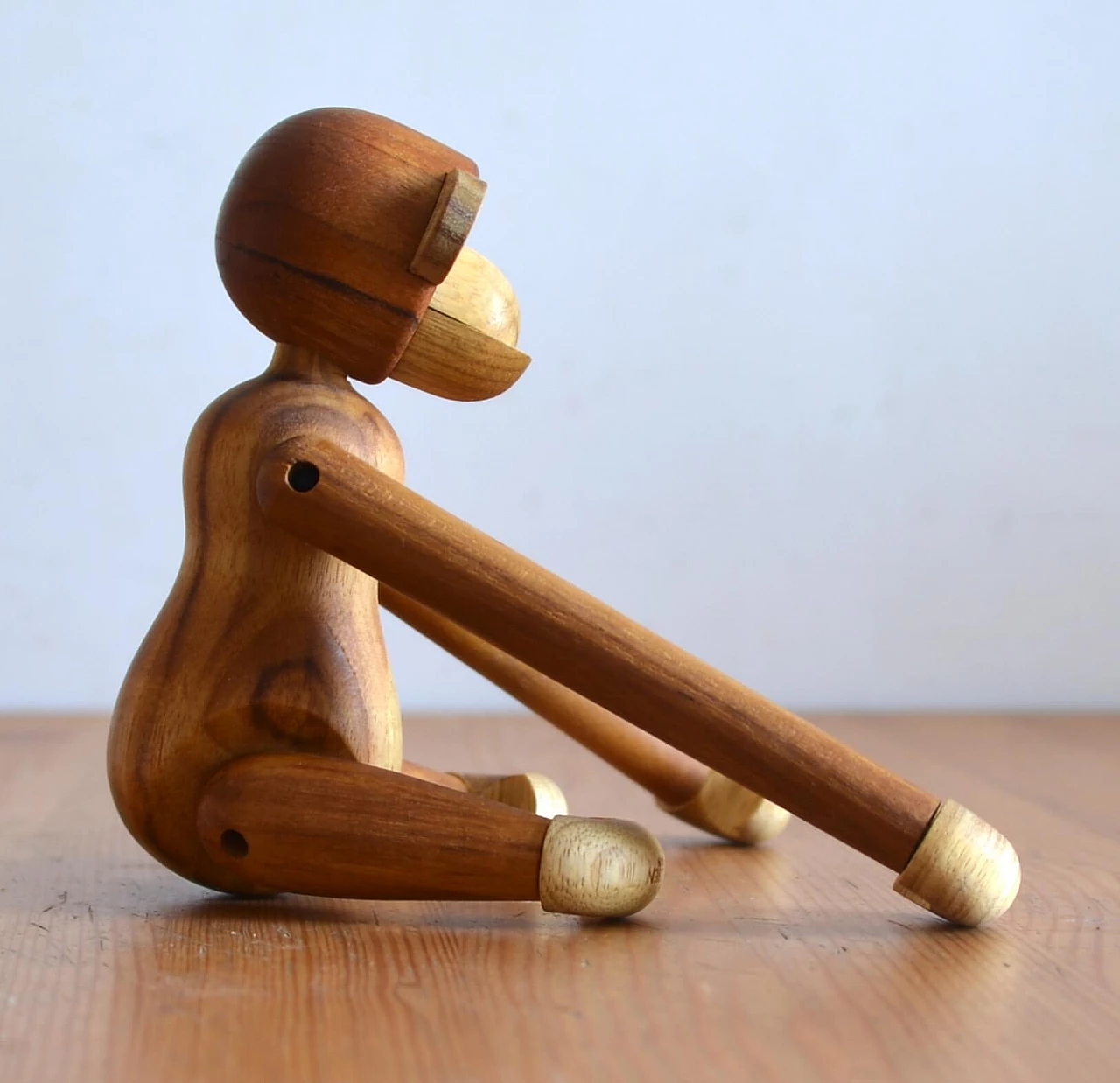 Wood Monkey statuette by Kay Bojesen, 1960s 2