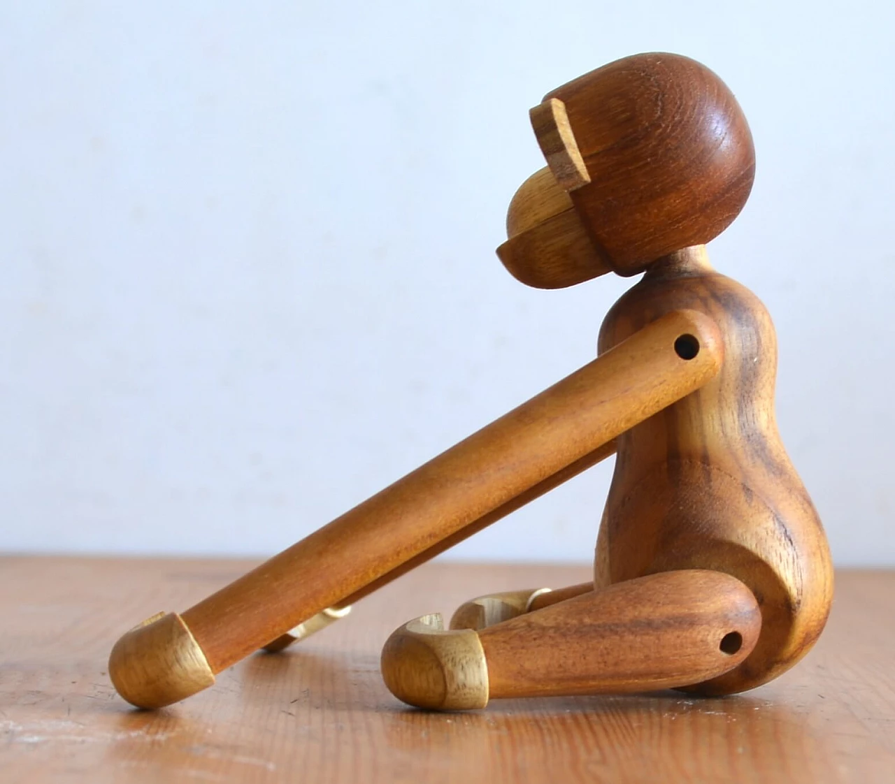 Wood Monkey statuette by Kay Bojesen, 1960s 4