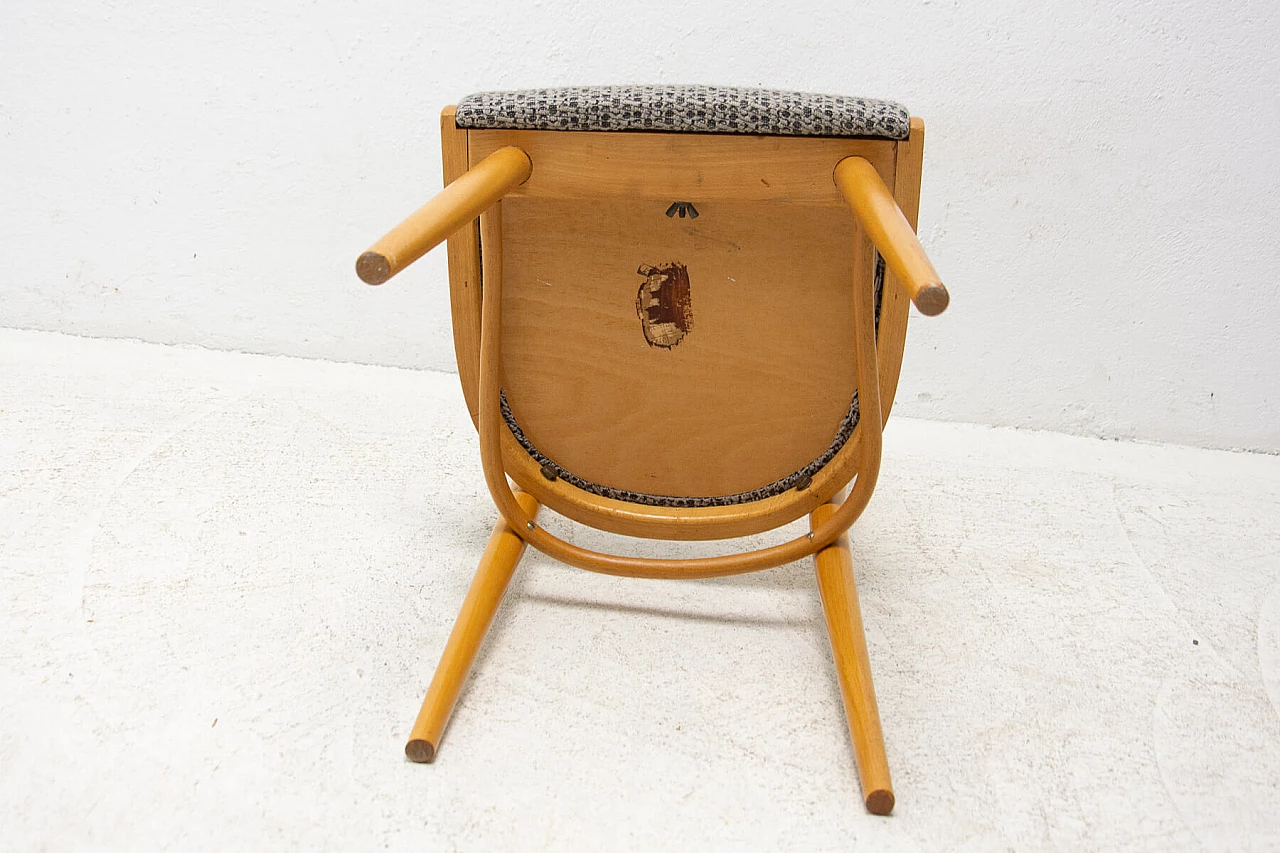 4 Chairs in beech and fabric by Jitona, 1960s 16