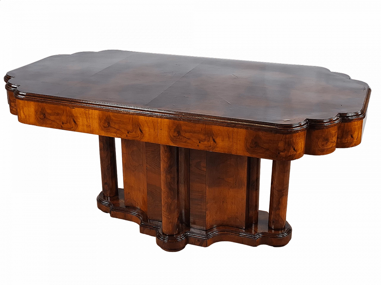 Art Deco walnut root table, 1940s 33