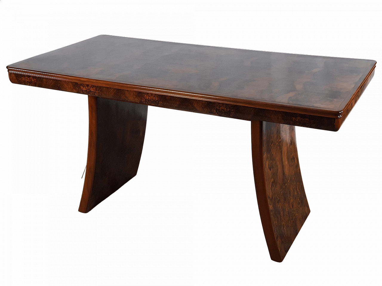 Art Deco walnut-root table, 1940s 24