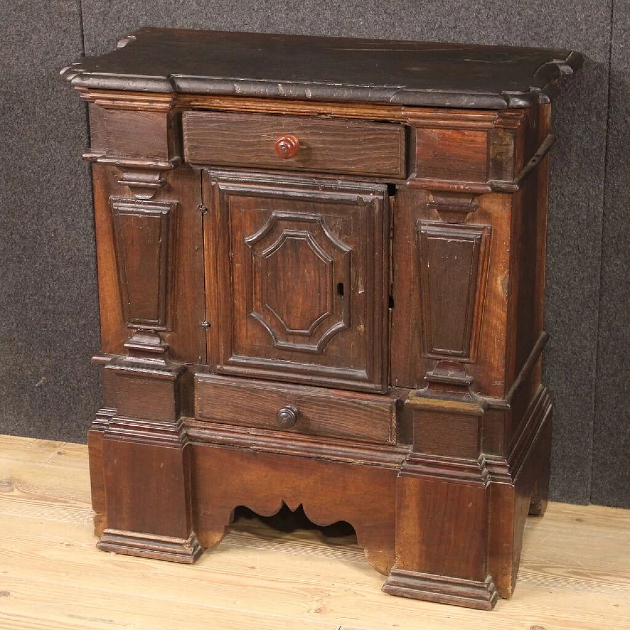 Credenza stile Luigi XIV in legno, anni '50 6