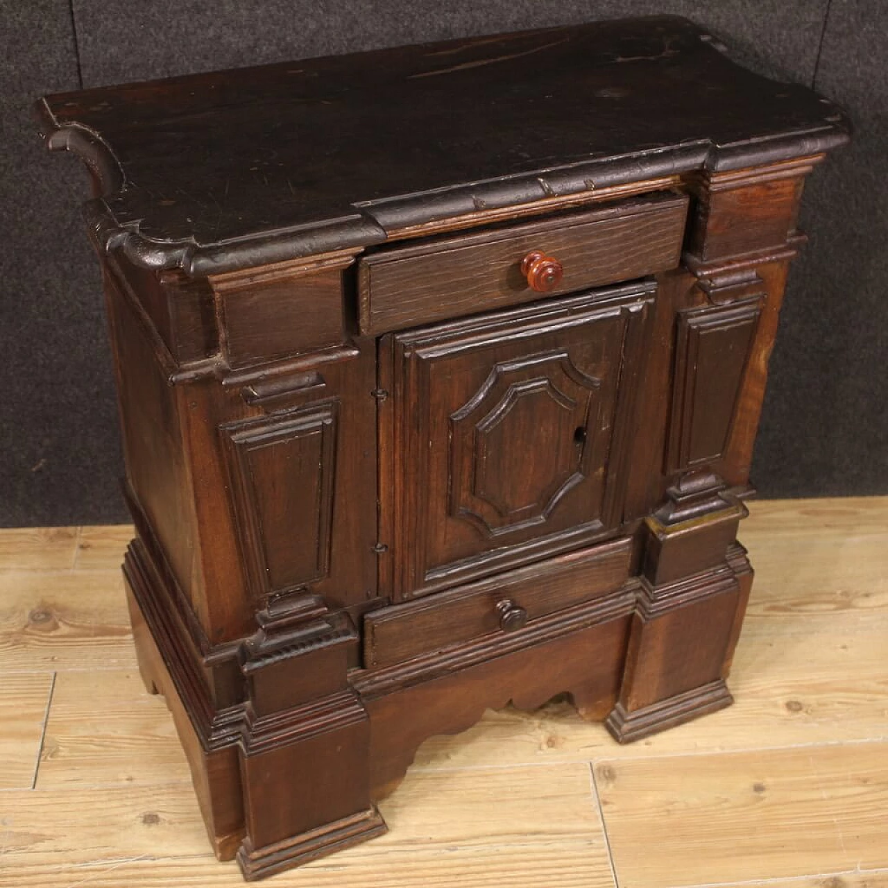 Louis XIV style wood sideboard, 1950s 10