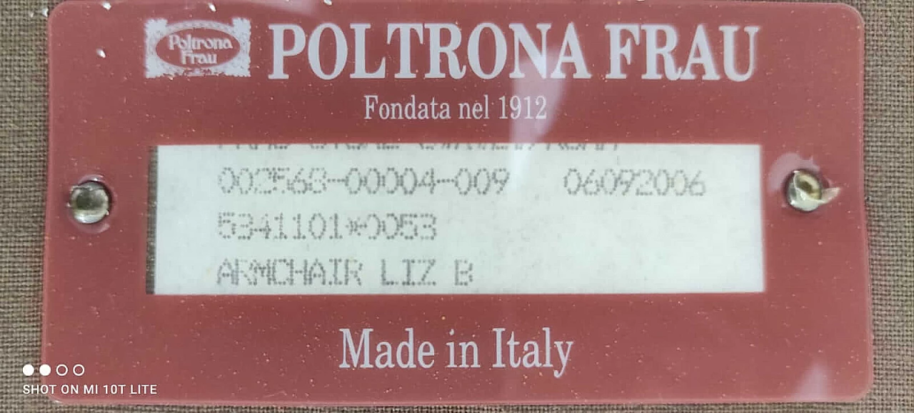 4 Yellow Liz armchairs by Poltrona Frau 7