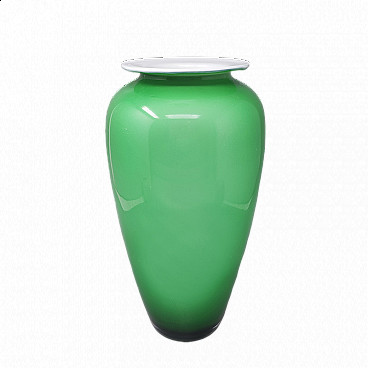 Green Murano glass vase by Carlo Nason, 1970s