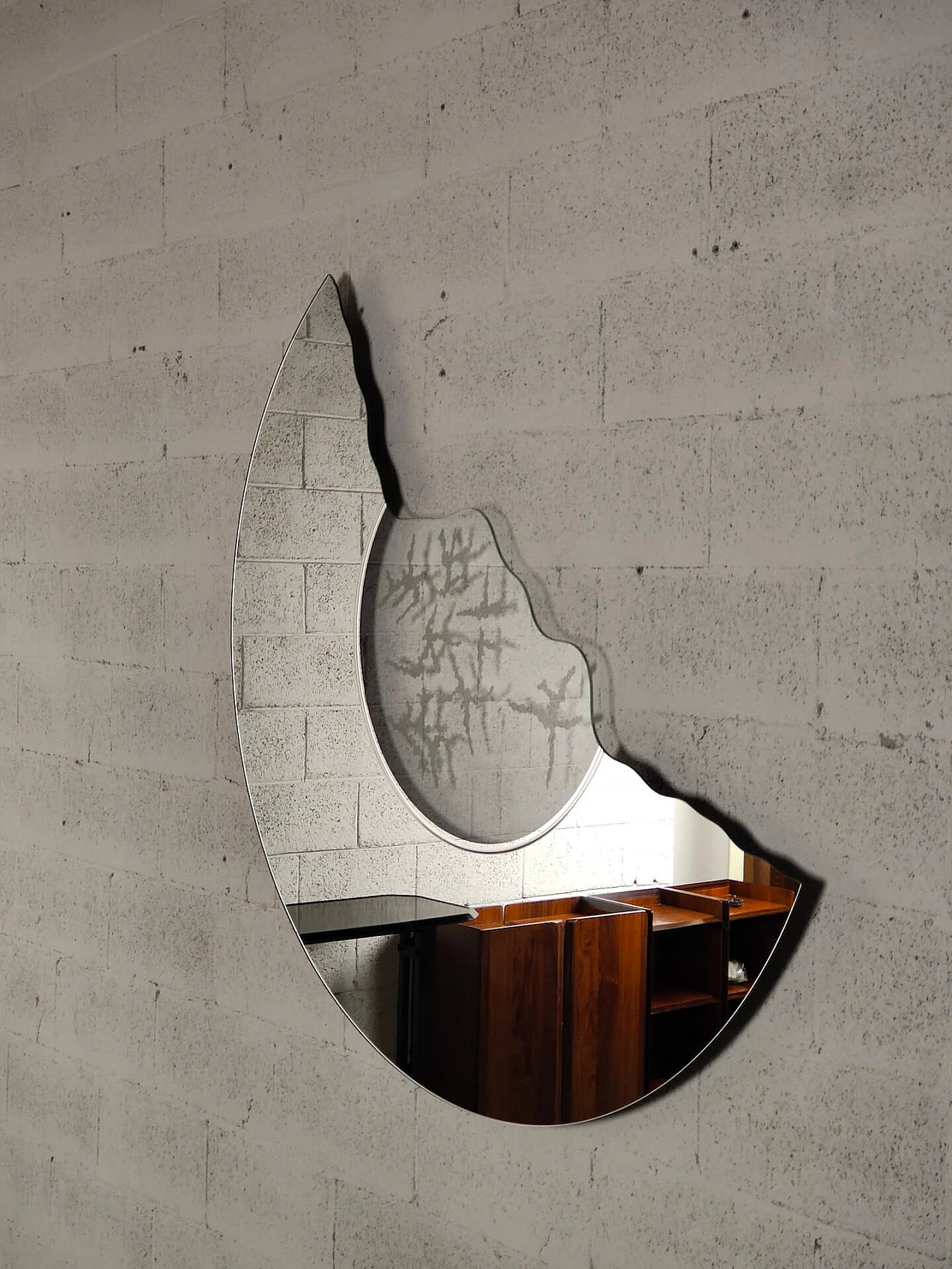 Specchio Scornice di Nanda Vigo per Glas Italia, anni '90 3