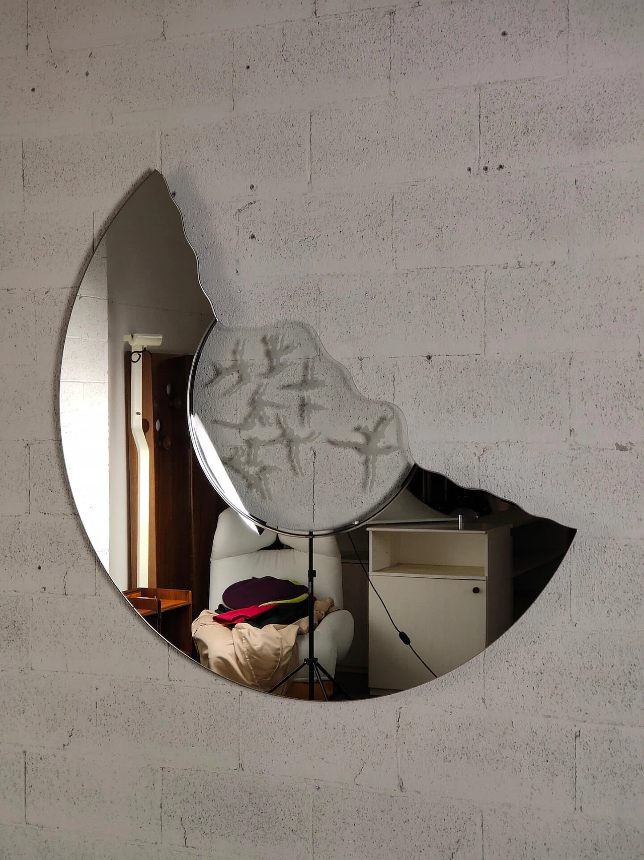 Scornice mirror by Nanda Vigo for Glas Italia, 1990s 4