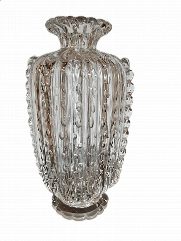 Glass vase by Barovier, 1940s