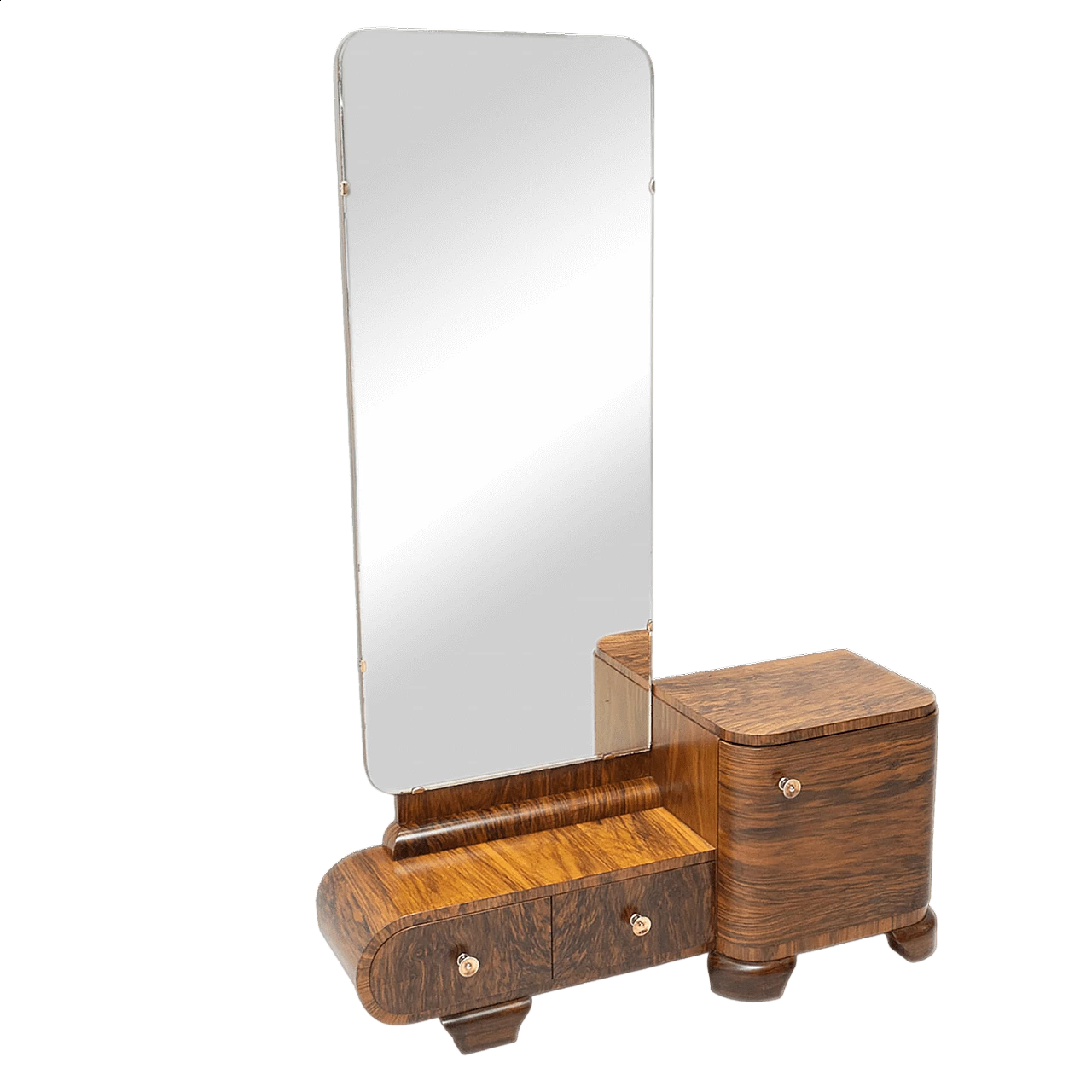 Art Deco walnut vanity table, 1930s 16