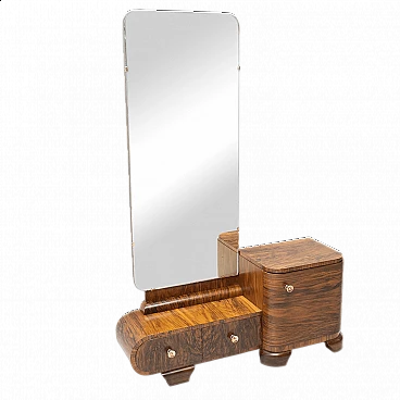 Toeletta Art Déco in noce, anni '30