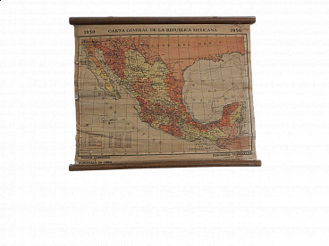 Map of the Mexican Republic, 1950