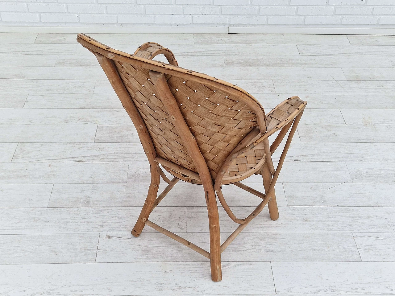 Rattan armchair by Le Corbusier for Pascal Raffier Vannerie, 1960s 7