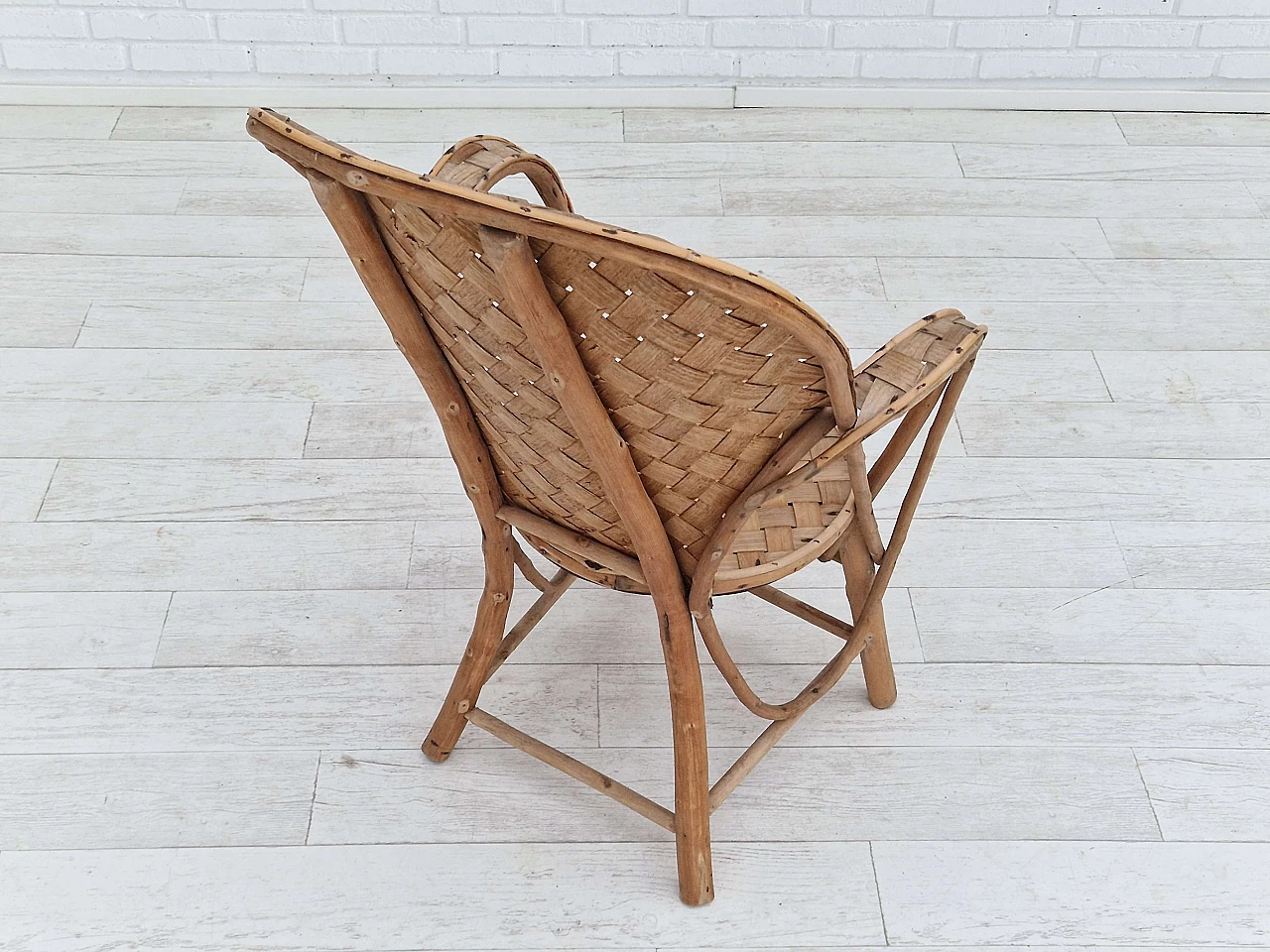 Poltrona in rattan di Le Corbusier per Pascal Raffier Vannerie, anni '60 7