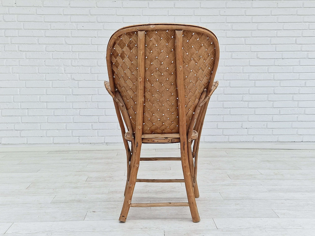 Rattan armchair by Le Corbusier for Pascal Raffier Vannerie, 1960s 9