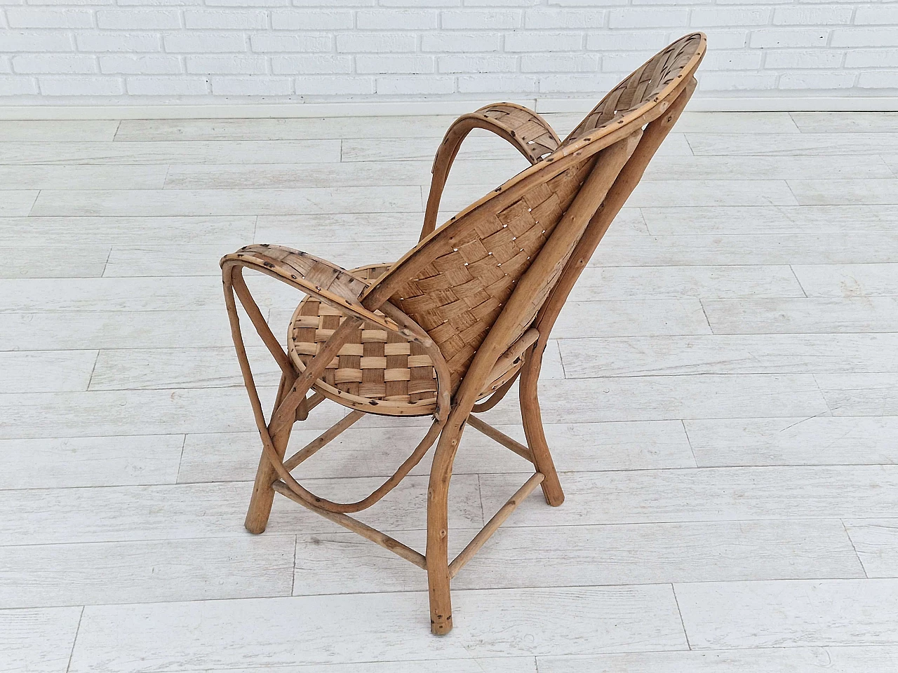 Poltrona in rattan di Le Corbusier per Pascal Raffier Vannerie, anni '60 11