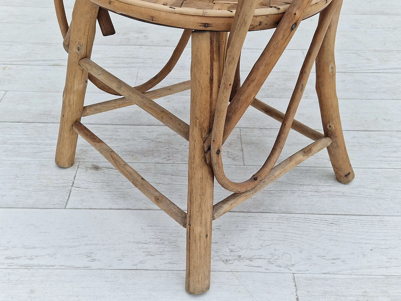 Rattan armchair by Le Corbusier for Pascal Raffier Vannerie, 1960s 12