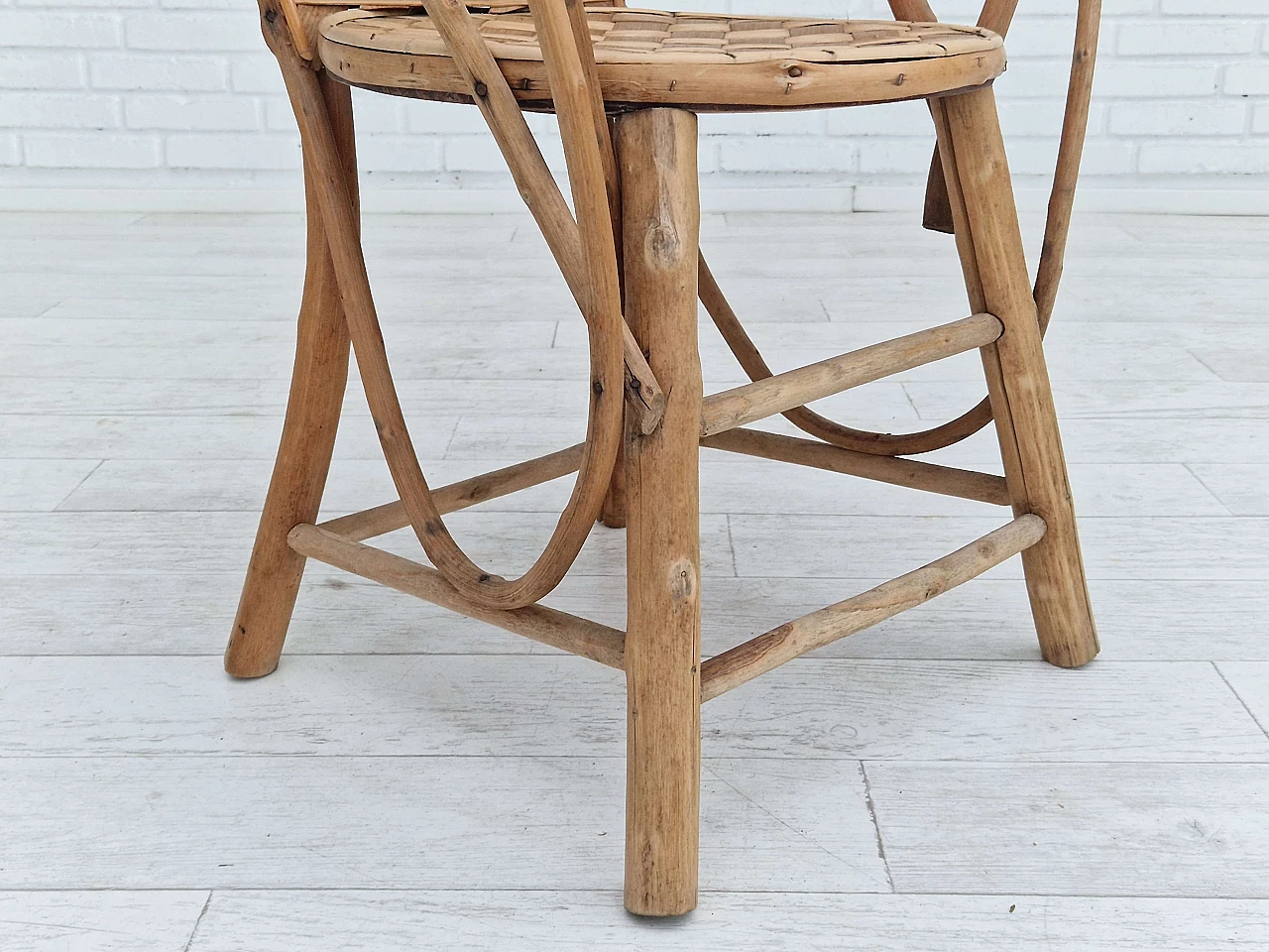 Rattan armchair by Le Corbusier for Pascal Raffier Vannerie, 1960s 14