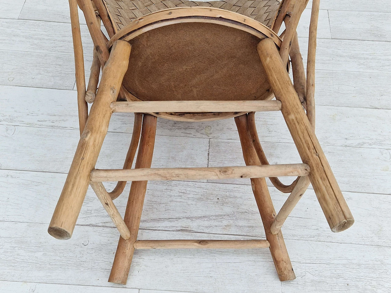 Rattan armchair by Le Corbusier for Pascal Raffier Vannerie, 1960s 18