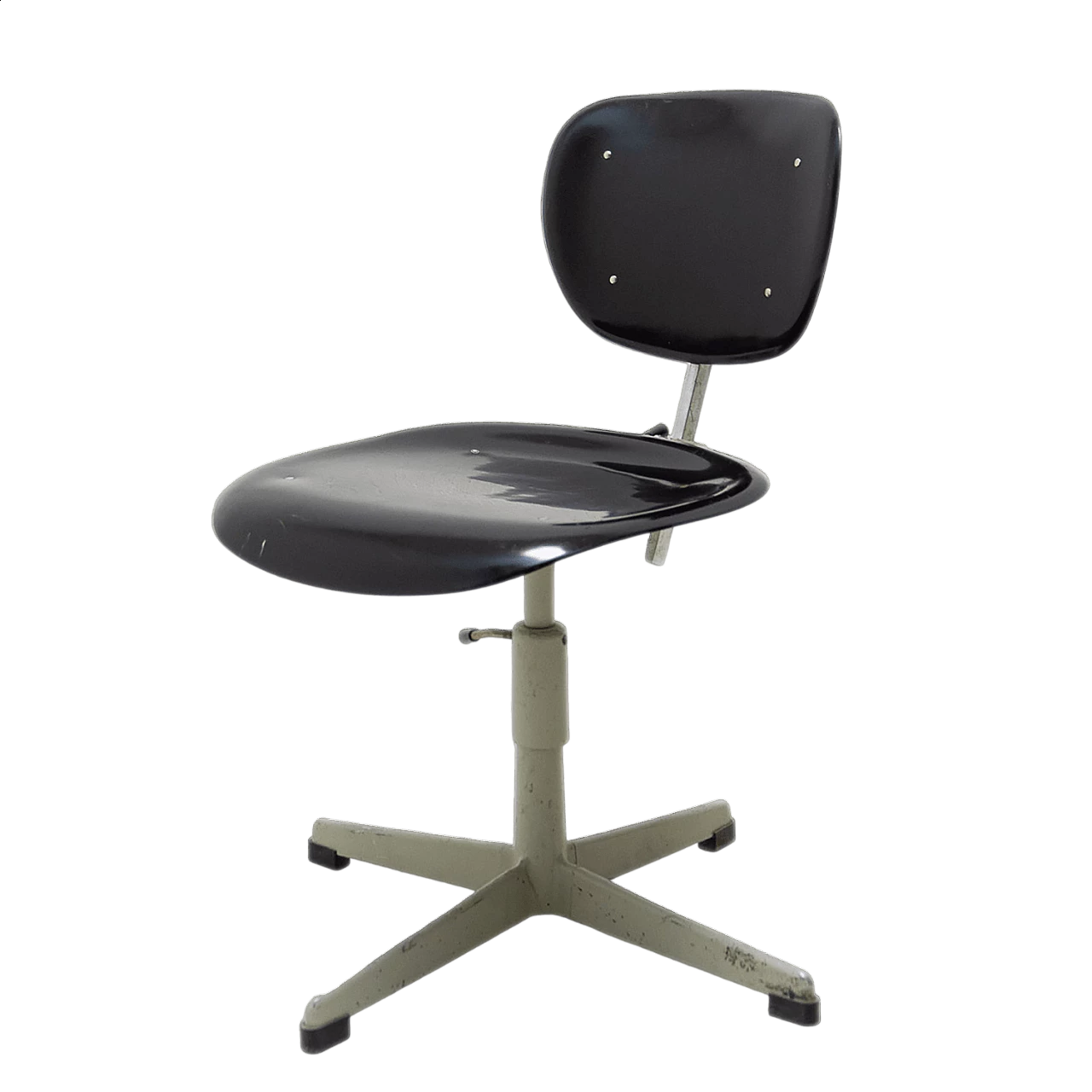 Sedia girevole in plastica e ferro di Kovona, anni '50 17