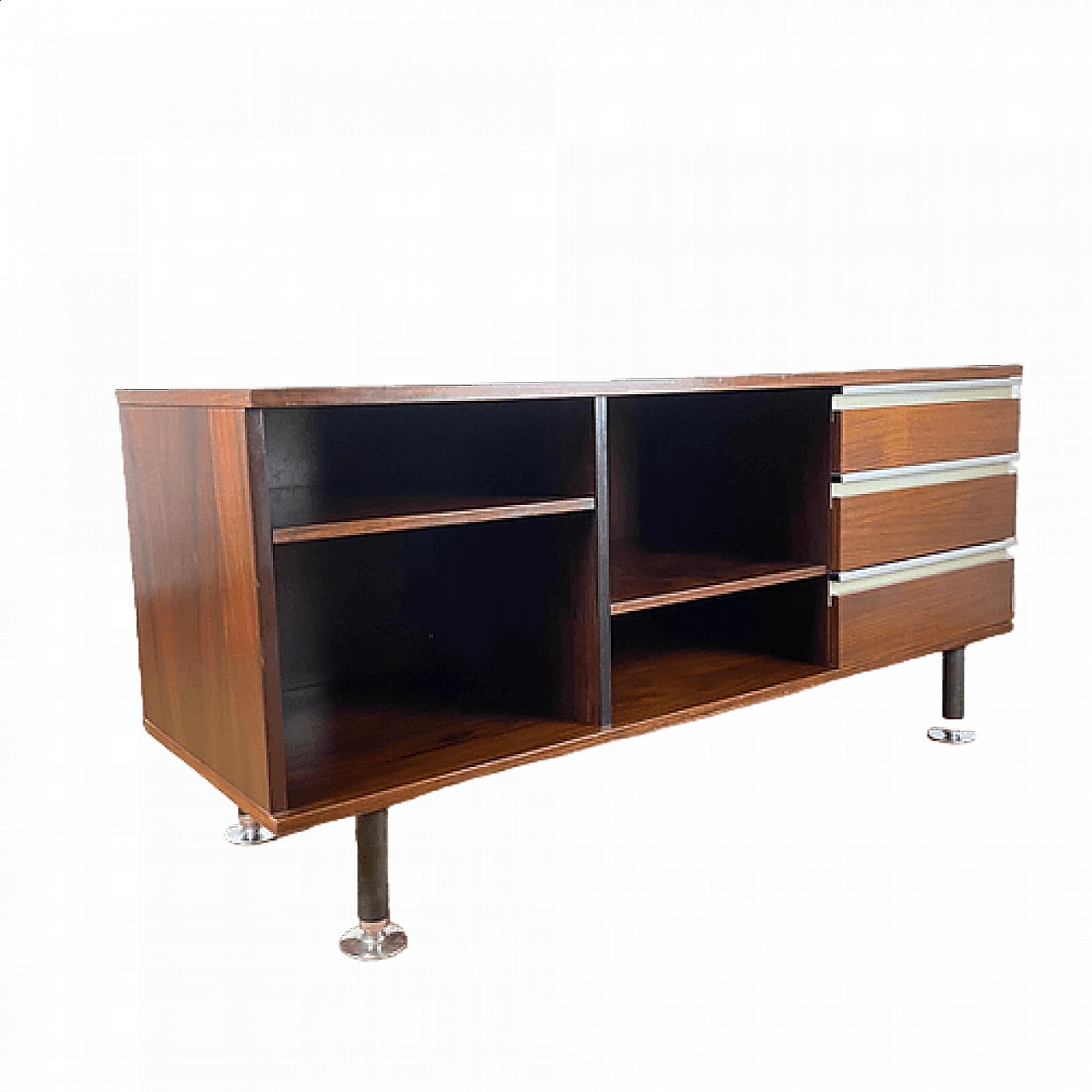 Sideboard in rosewood and metal by Ico Parisi for MIM, 1950s 16